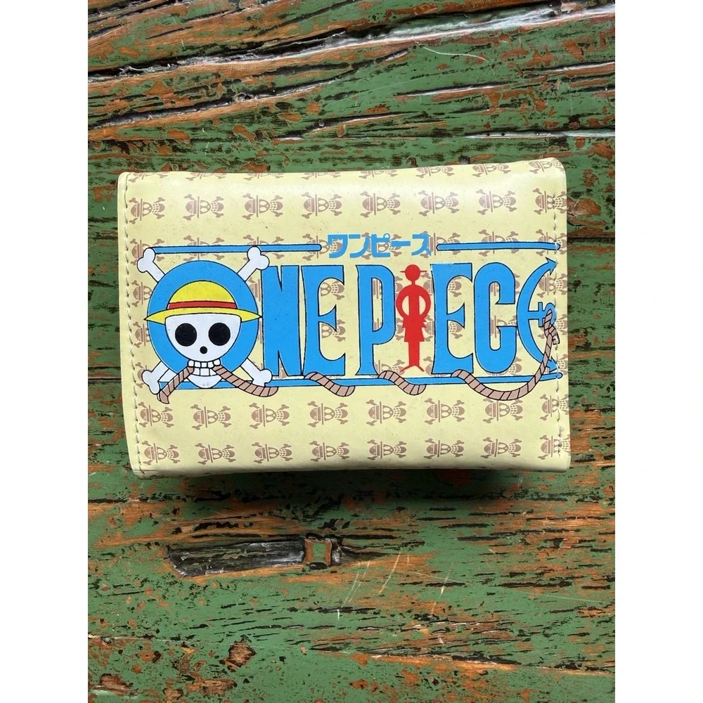 One Piece Faux Leather Trifold Wallet Featuring Monkey D Luffy
